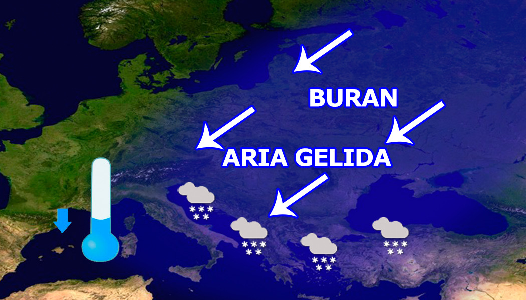 Nel Weekend arriva il gelo dalla Siberia