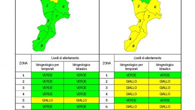 Criticità idrogeologica-idraulica e temporali in Calabria 09-09-2021