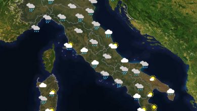 Previsioni del tempo in Italia per il giorno 22/11/2021