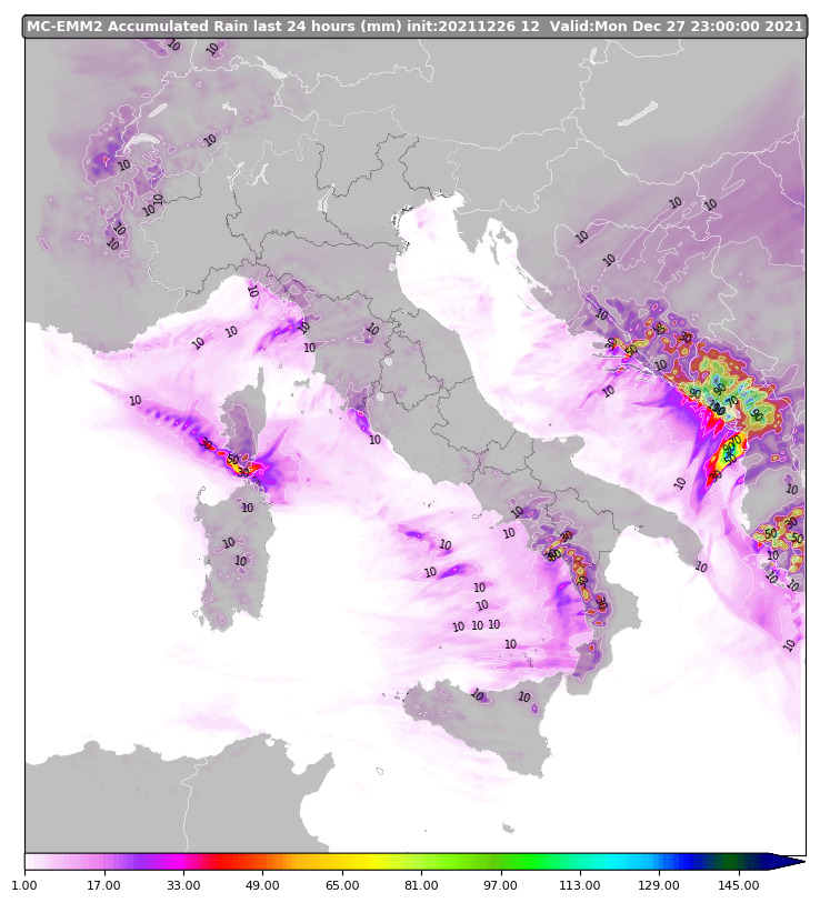 Meteo Italia: inizio settimana con piogge sulle regioni tirreniche.