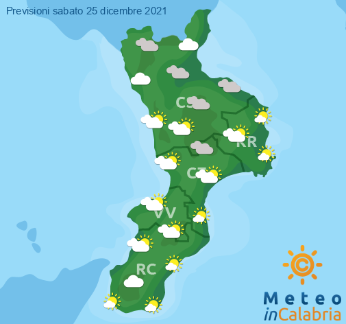 Previsioni Meteo Calabria 25-12-2021
