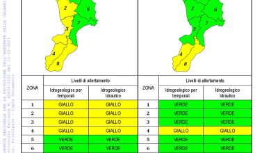 Criticità idrogeologica-idraulica e temporali in Calabria 11-12-2021
