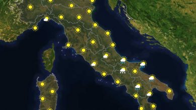Previsioni del tempo in Italia per il giorno 23/01/2022