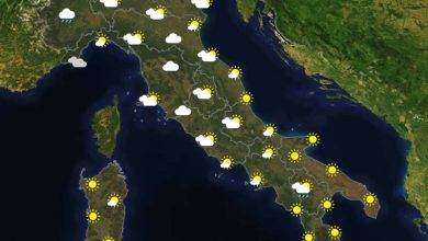 Previsioni del tempo in Italia per il giorno 15/05/2022