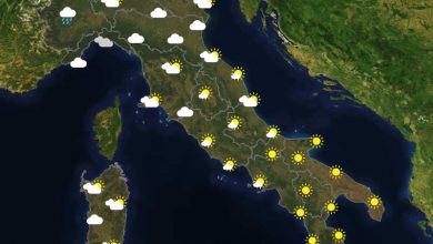 Previsioni del tempo in Italia per il giorno 22/06/2022