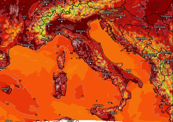 Week end con temperature in aumento sull'Italia