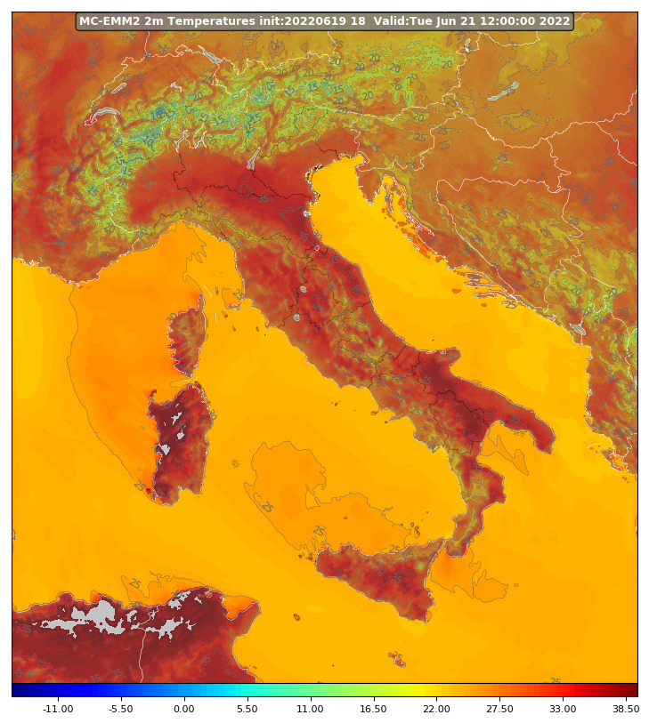 Meteo Italia: caldo in progressivo aumento