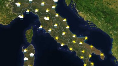 Previsioni del tempo in Italia per il giorno 15/08/2022