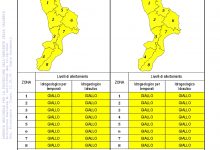 Criticità idrogeologica-idraulica e temporali in Calabria 11-08-2022