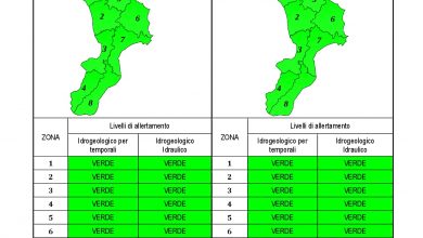 Criticità idrogeologica-idraulica e temporali in Calabria 19-08-2022