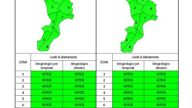 Criticità idrogeologica-idraulica e temporali in Calabria 14-09-2022
