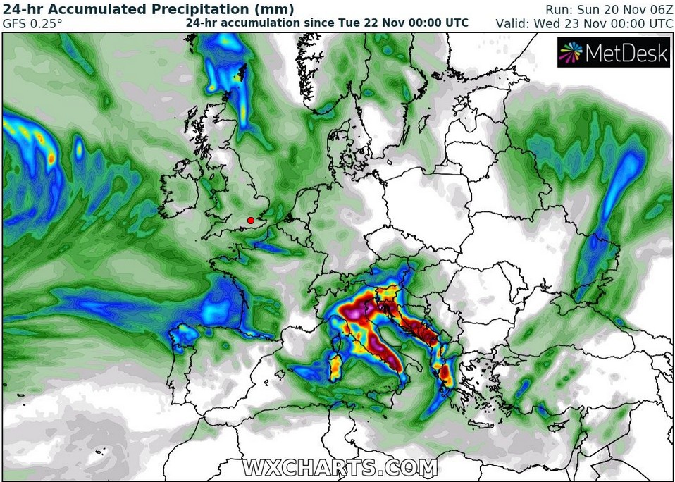 Meteo Italia: nuova intensa perturbazione atlantica in arrivo.