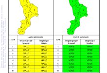 Criticità idrogeologica-idraulica e temporali in Calabria 27-11-2022