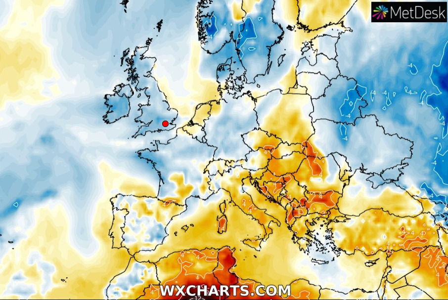 Stabile con temperature sopra le medie stagionali