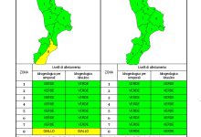 Criticità idrogeologica-idraulica e temporali in Calabria 28-01-2023