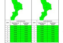 Criticità idrogeologica-idraulica e temporali in Calabria 04-02-2023