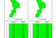Criticità idrogeologica-idraulica e temporali in Calabria 19-03-2023