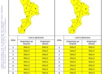 Criticità idrogeologica-idraulica e temporali in Calabria 27-03-2023