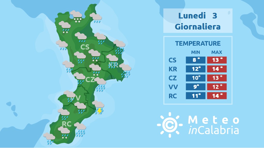 Al via il peggioramento preannunciato