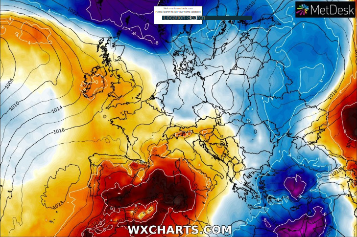 tempo soleggiato e clima mite