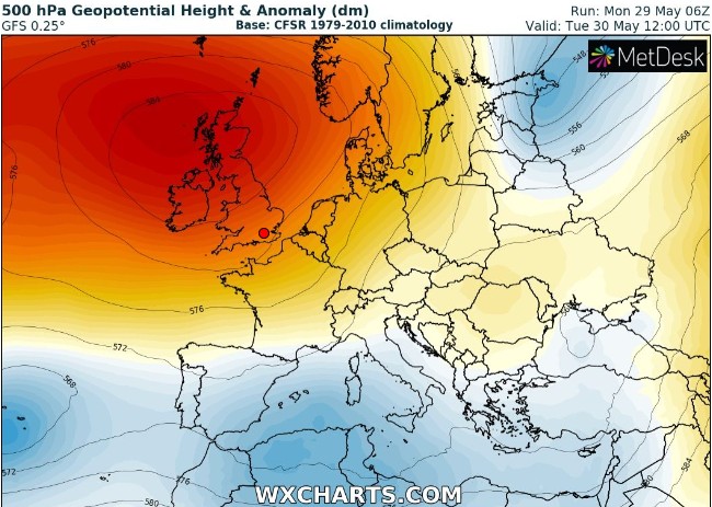 Condizioni immutate con temporali di calore