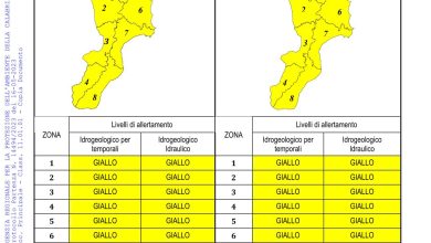 Criticità idrogeologica-idraulica e temporali in Calabria 16-05-2023