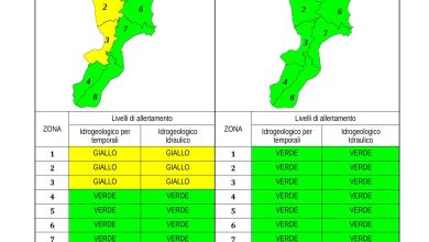 Criticità idrogeologica-idraulica e temporali in Calabria 29-08-2023