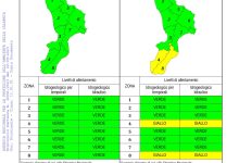 Criticità idrogeologica-idraulica e temporali in Calabria 22-09-2023