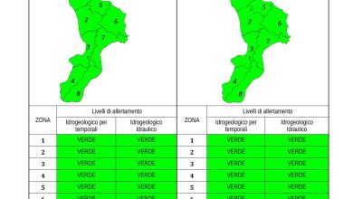 Criticità idrogeologica-idraulica e temporali in Calabria 13-12-2023