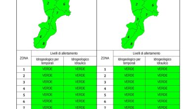Criticità idrogeologica-idraulica e temporali in Calabria 17-12-2023